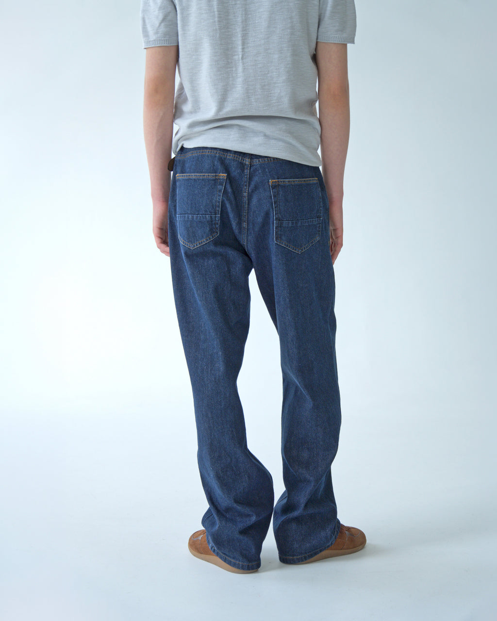Mens Dark Blue Denim Pants
