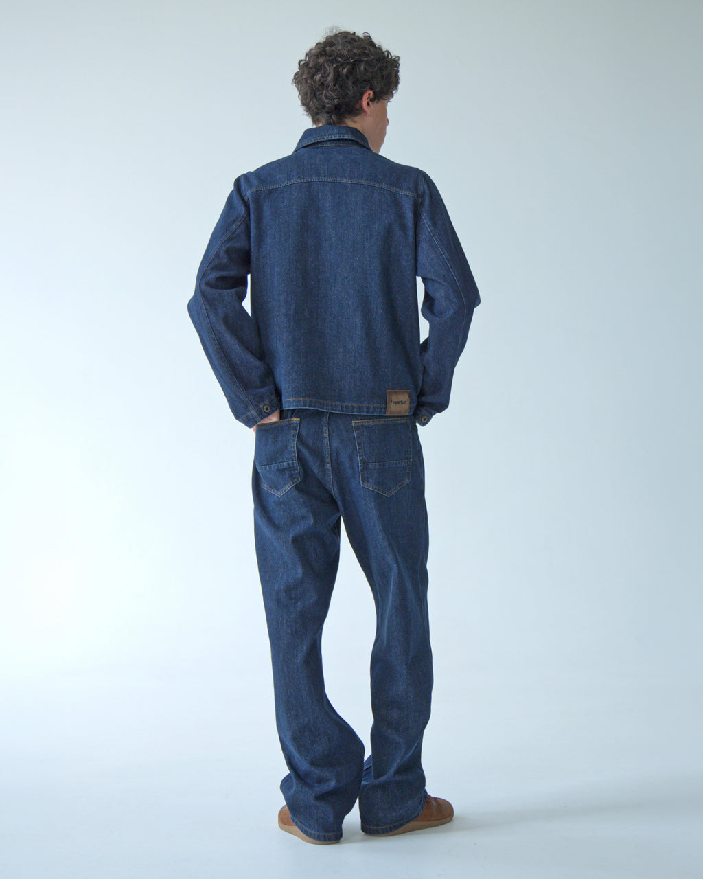 Mens Dark Blue Denim Jacket