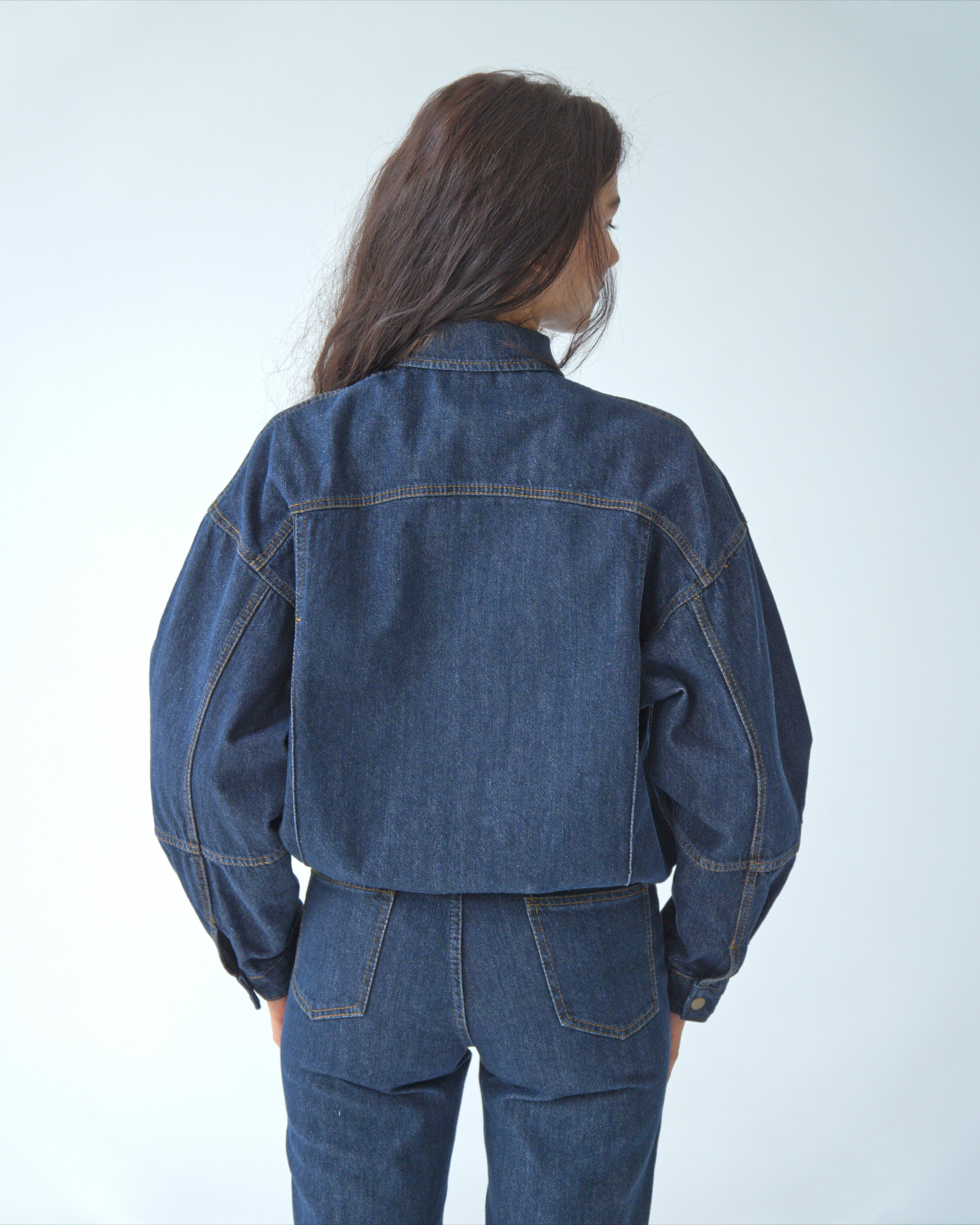 Womens Dark Blue Denim Jacket