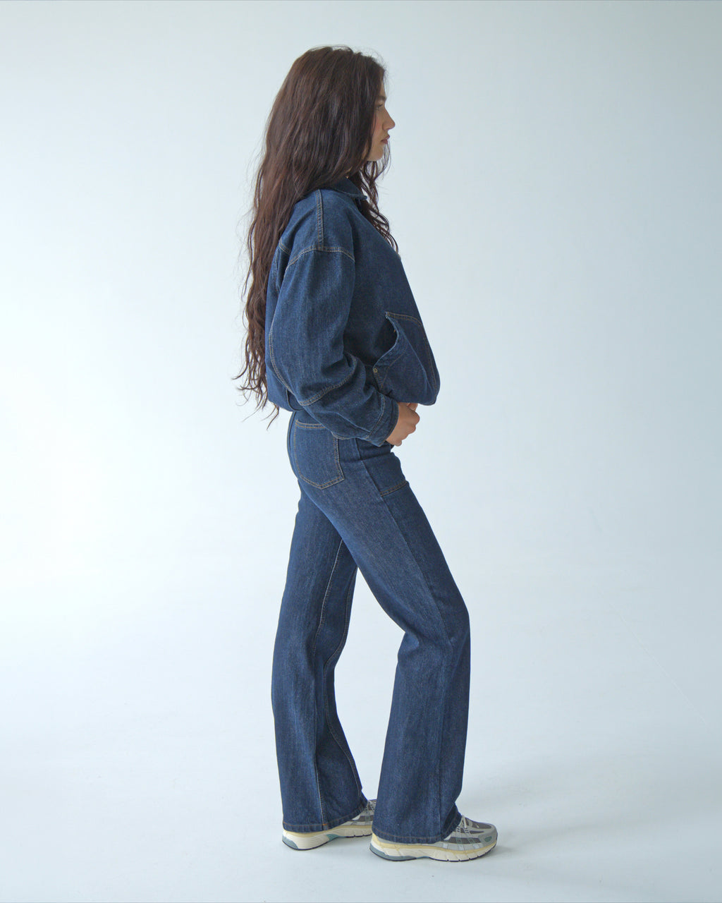 Womens Dark Blue Denim Jacket