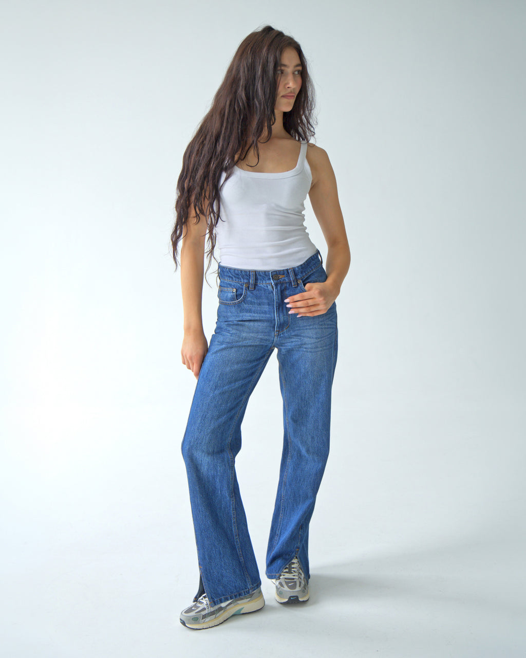 Womens Light Blue Denim Pants