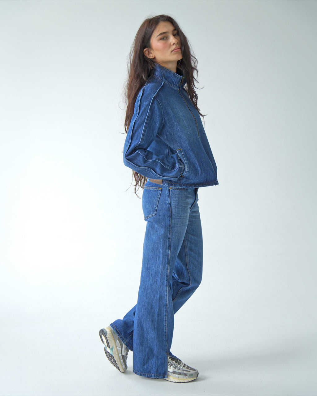 Womens Light Blue Denim Pants