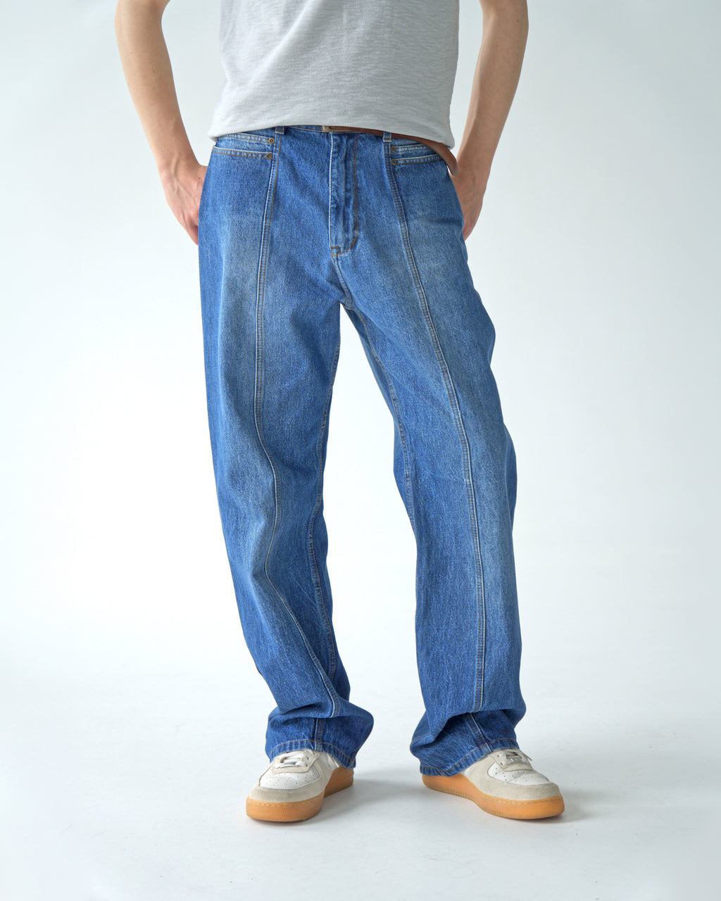 Mens Light Blue Denim Pants