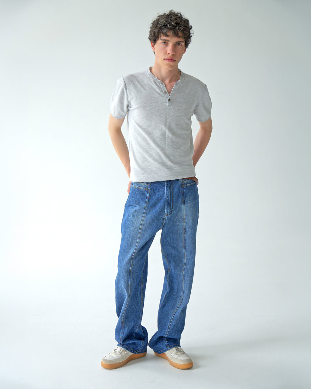 Mens Light Blue Denim Pants
