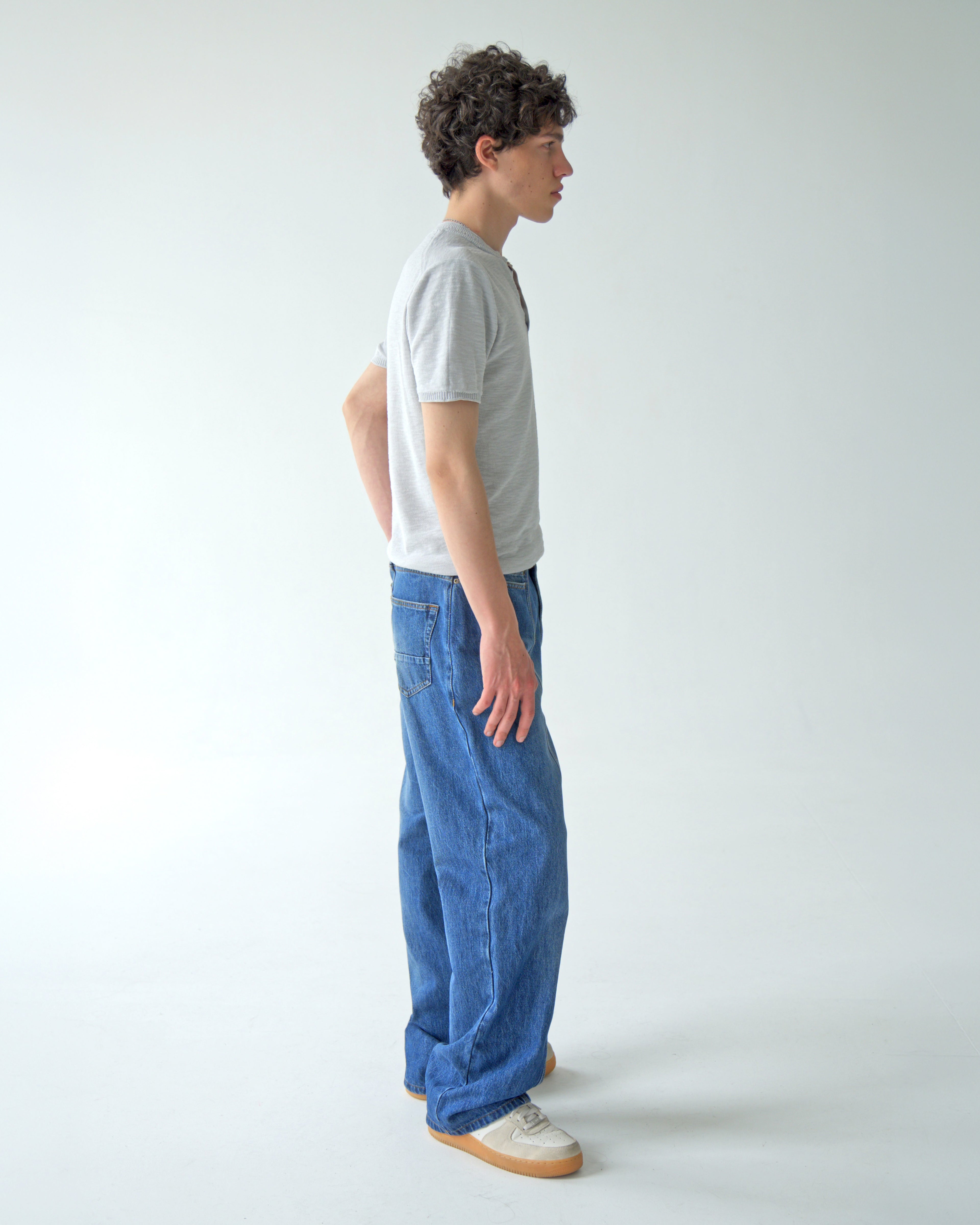Mens Light Blue Denim Pants