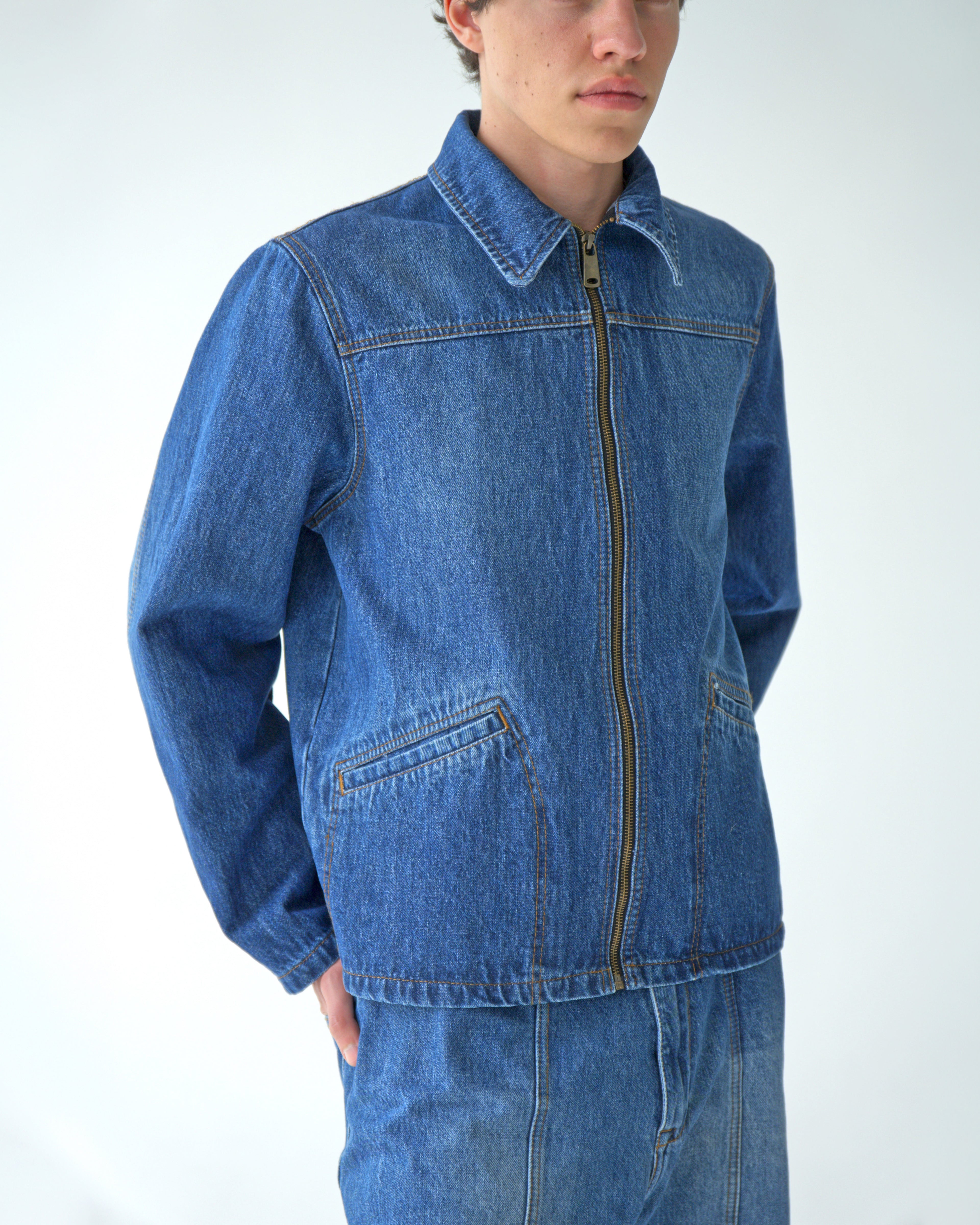 Mens Light Blue Denim Jacket