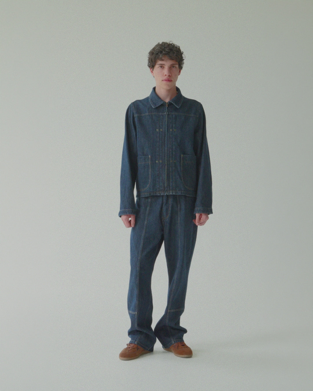 Mens Dark Blue Denim Jacket